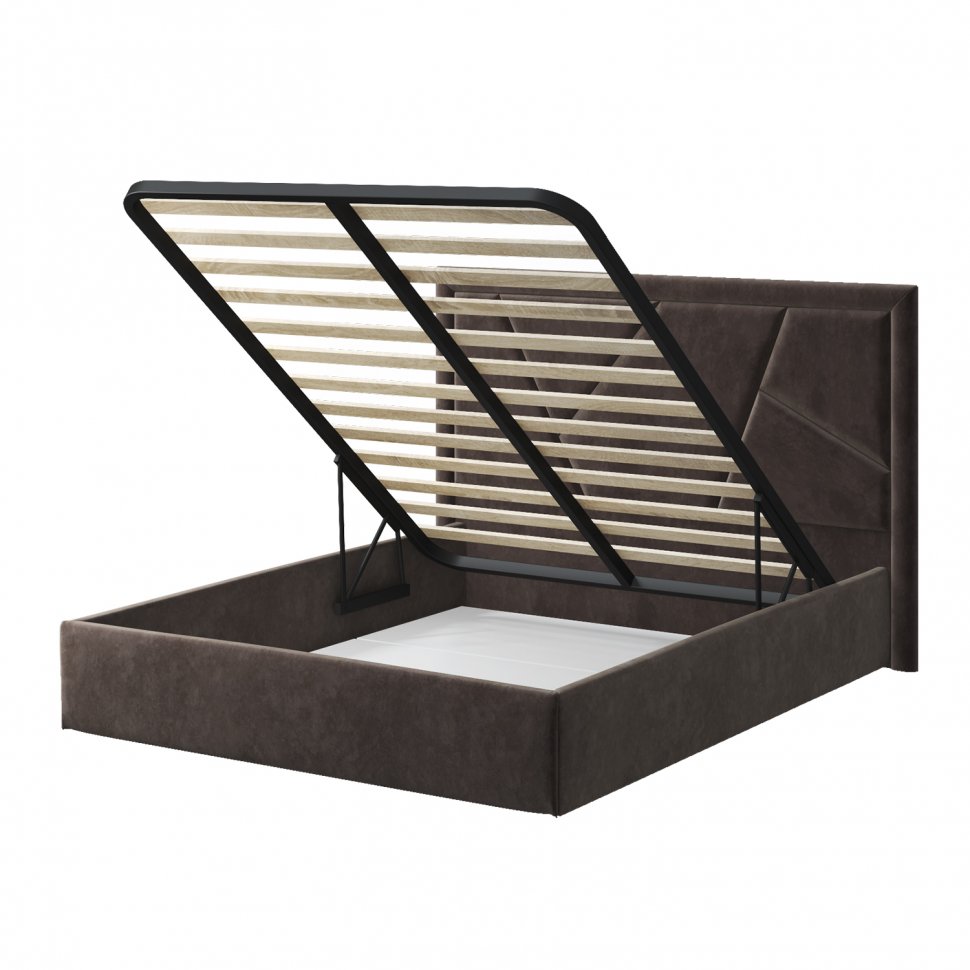 Кровать 160х200 Индиго (MLK) Темно-коричневый Neo 10