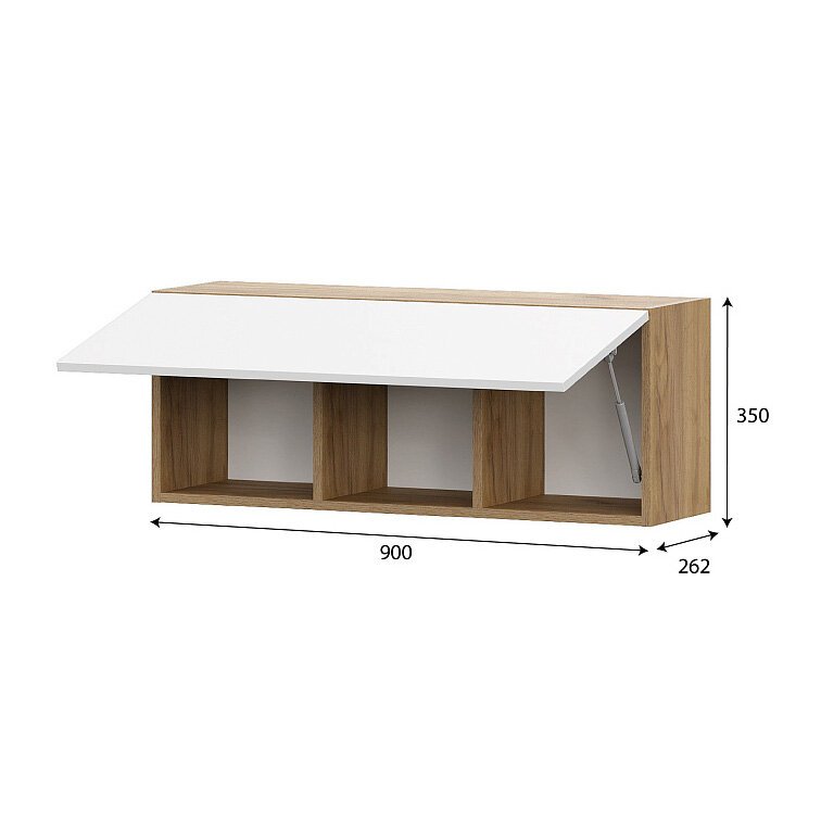 Шкаф навесной Милан (SV-Мебель) Белый