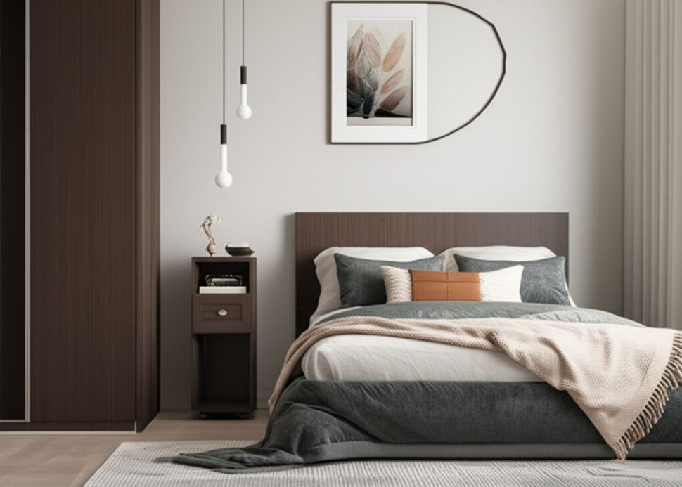 Тумба прикроватная высокая Sherlock 51 Орех