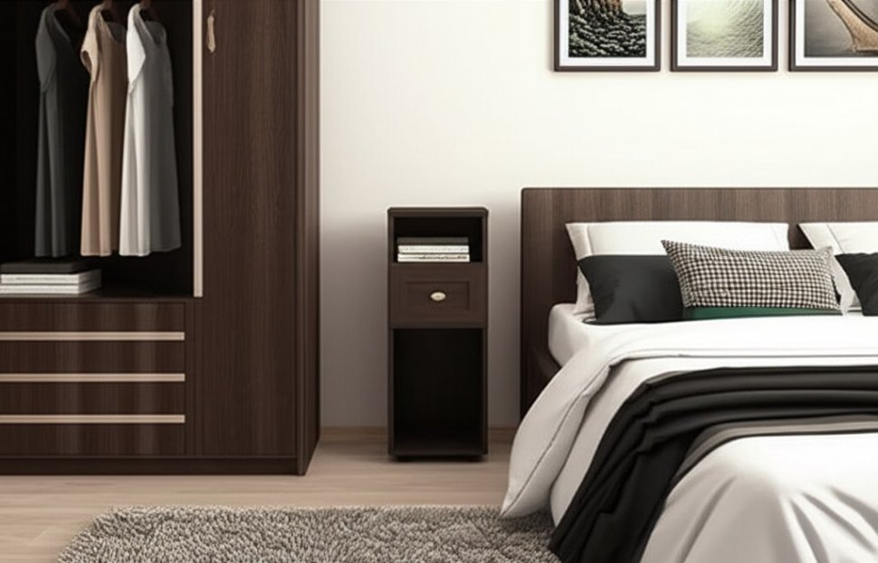 Тумба прикроватная высокая Sherlock 51 Орех