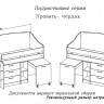 Кровать-чердак 80x170 (малый) Джимми