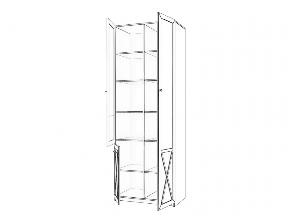 Бэль 1/2 Шкаф двухдверный Слоновая кость