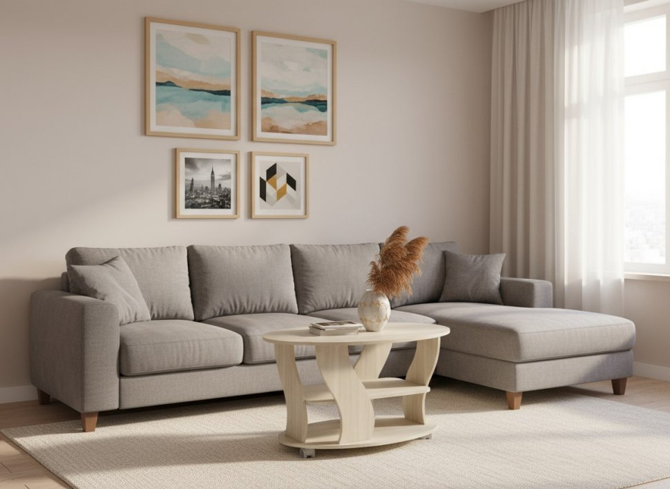 Престиж 4 стол журнальный Дуб Сонома