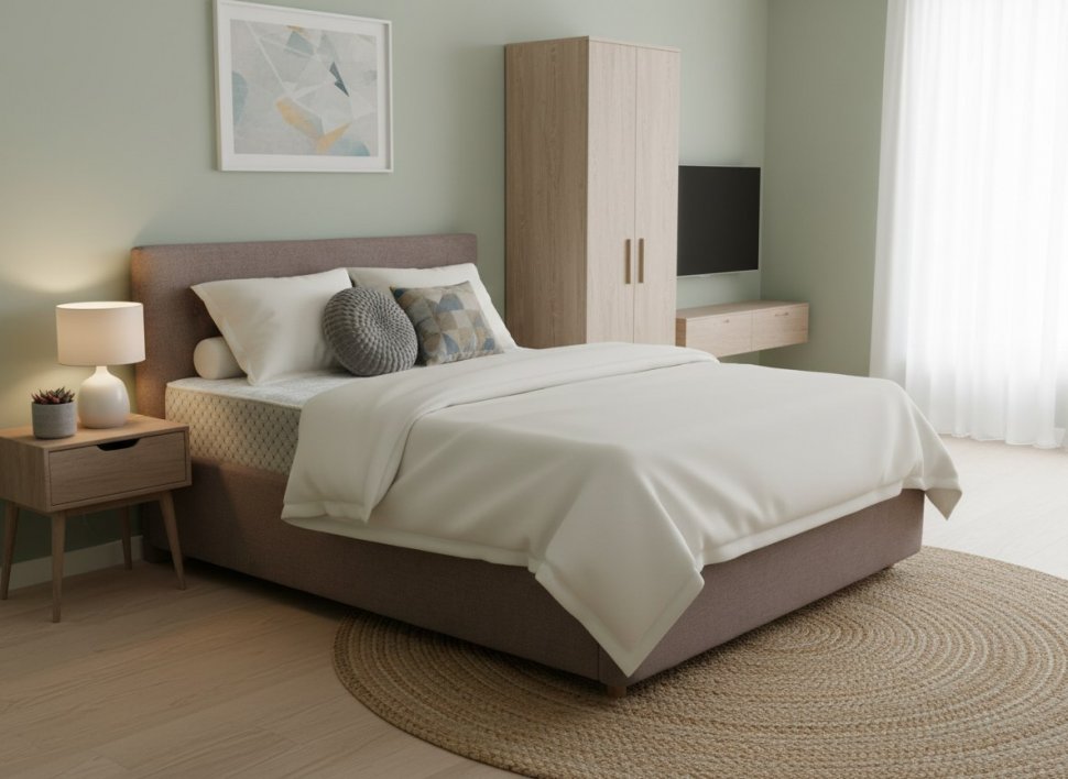 Кровать Nova 1600 с под. механизмом / какао №8