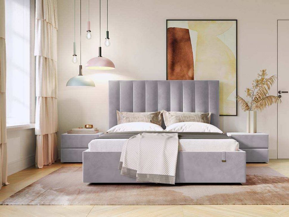 Кровать Ingrid 1600 модель 312 Ультра смог