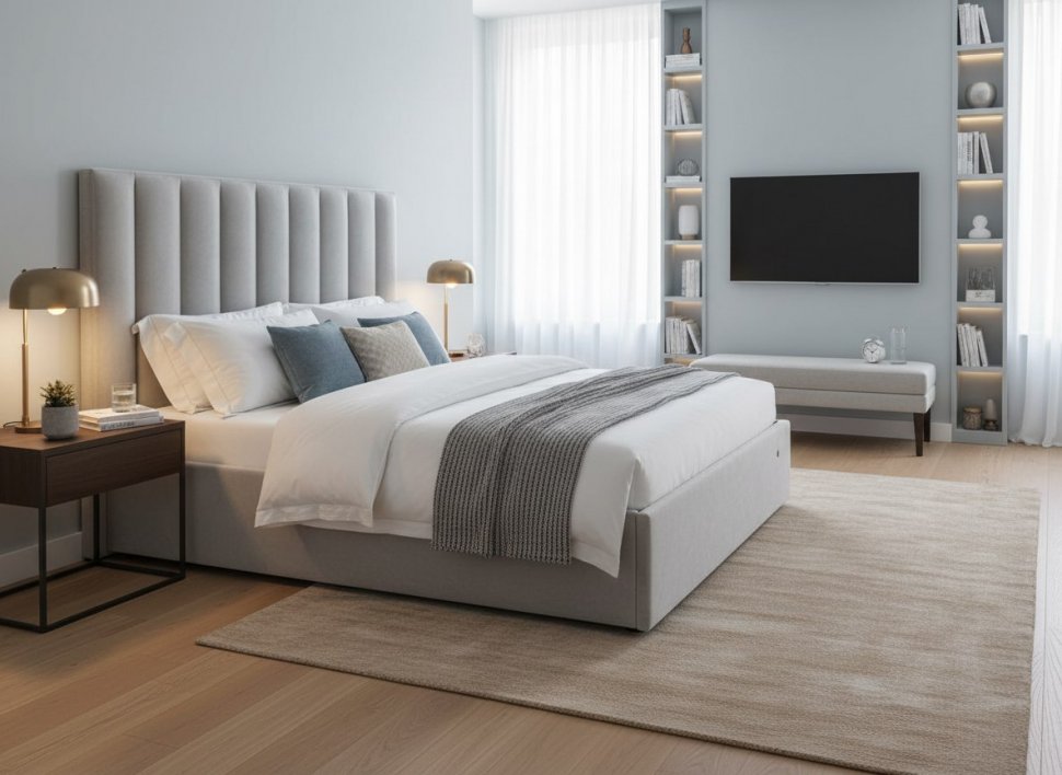 Кровать Ingrid 1600 модель 312 Ультра смог