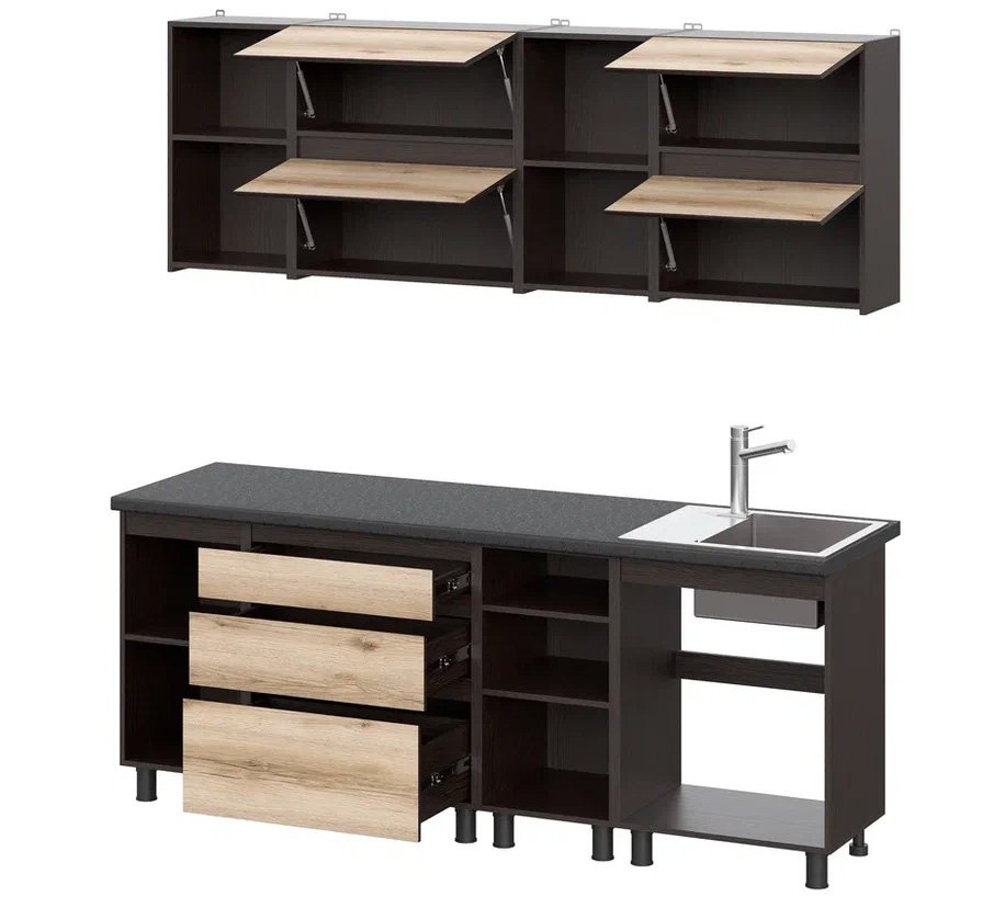 Кухня Берген 2.1 Комплект 1 (Дуб Делано)