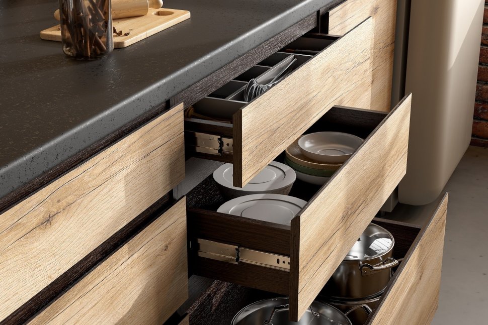 Кухня Берген 2.1 Комплект 1 (Дуб Делано)