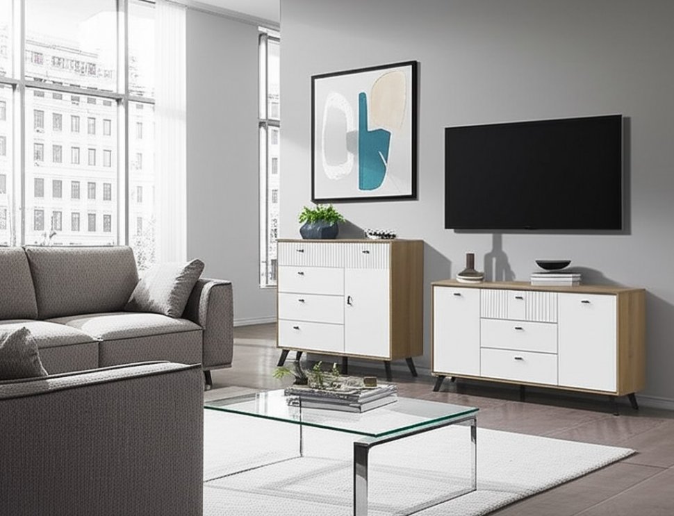 Тумба-комод Милан (SV-Мебель) Белый