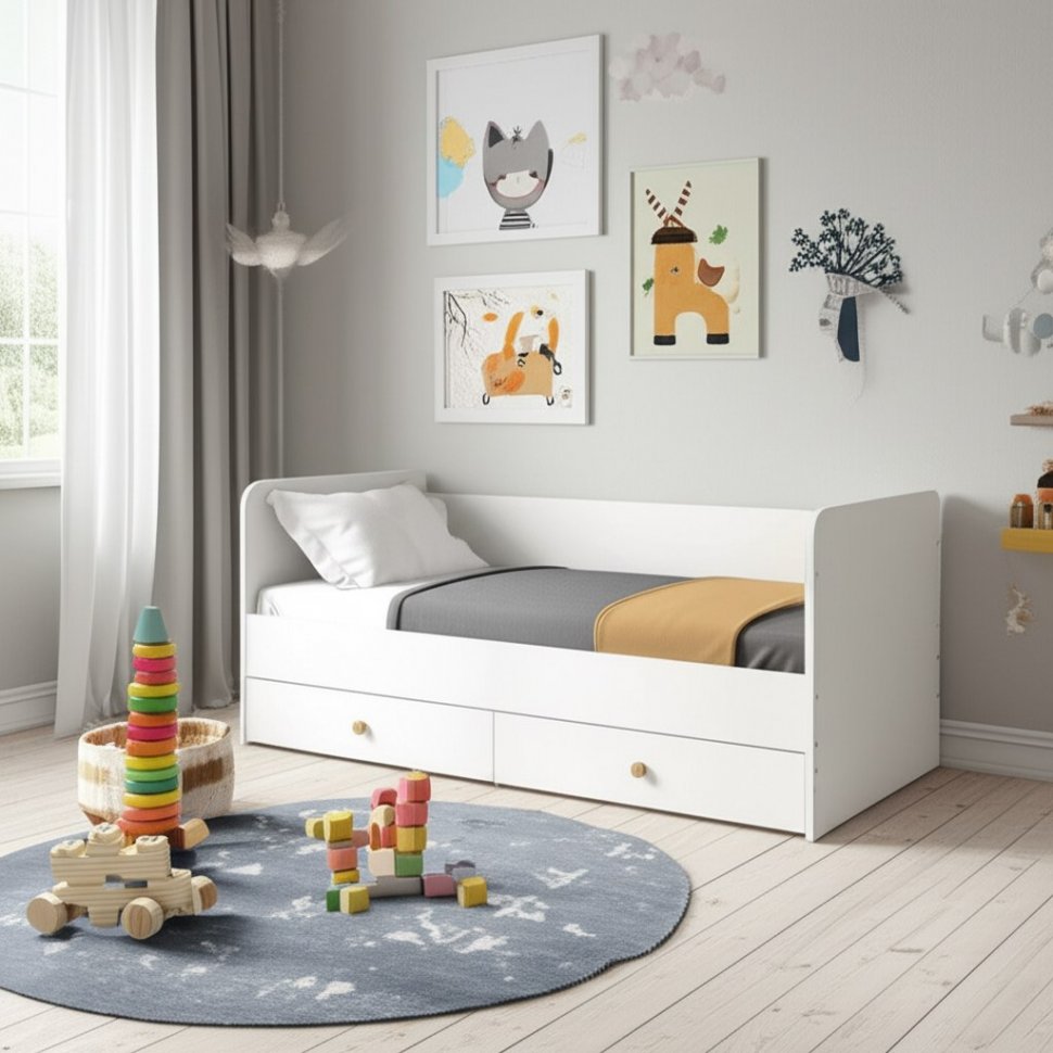 Джастин Кровать 11.55 белый