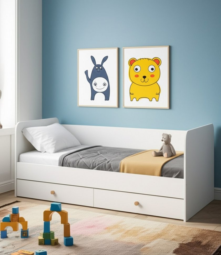 Джастин Кровать 11.55 белый