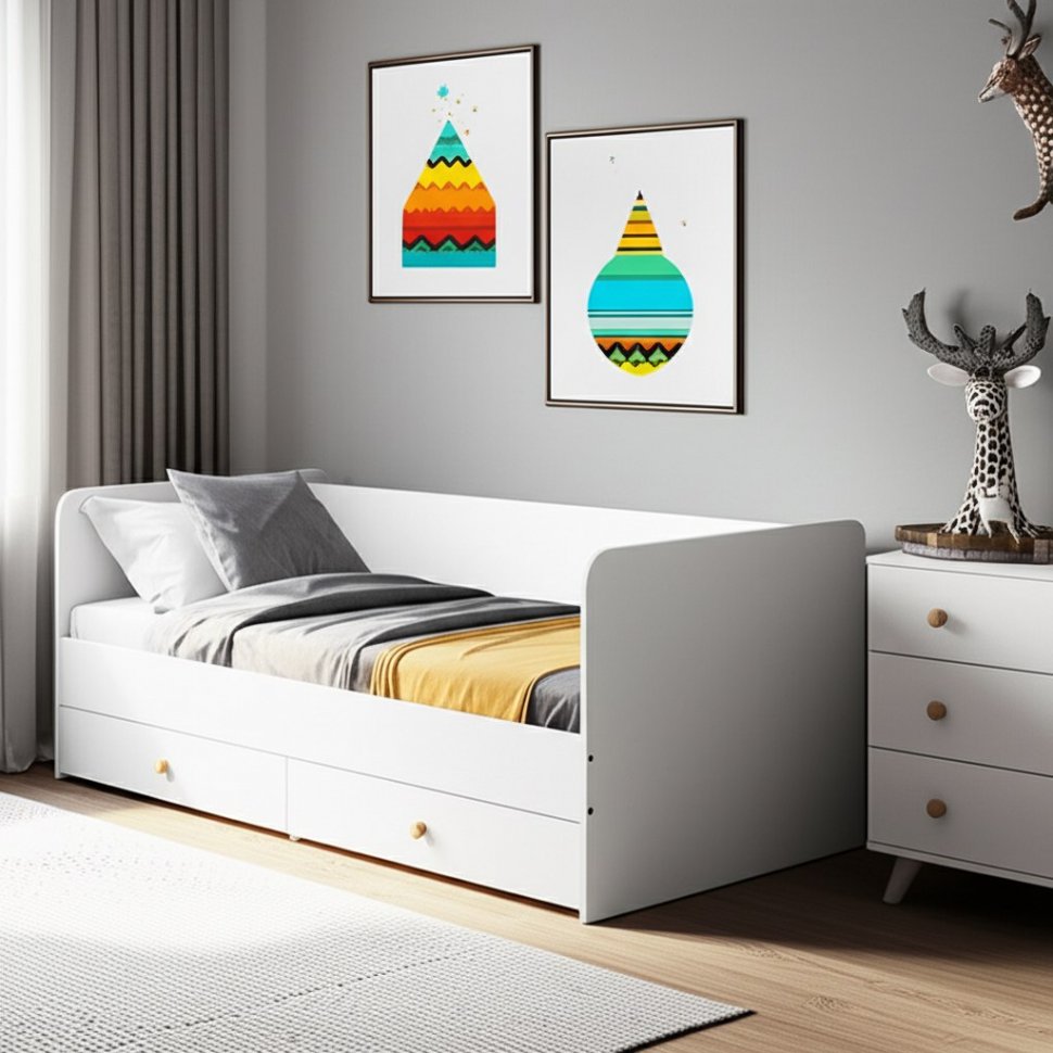 Джастин Кровать 11.55 белый