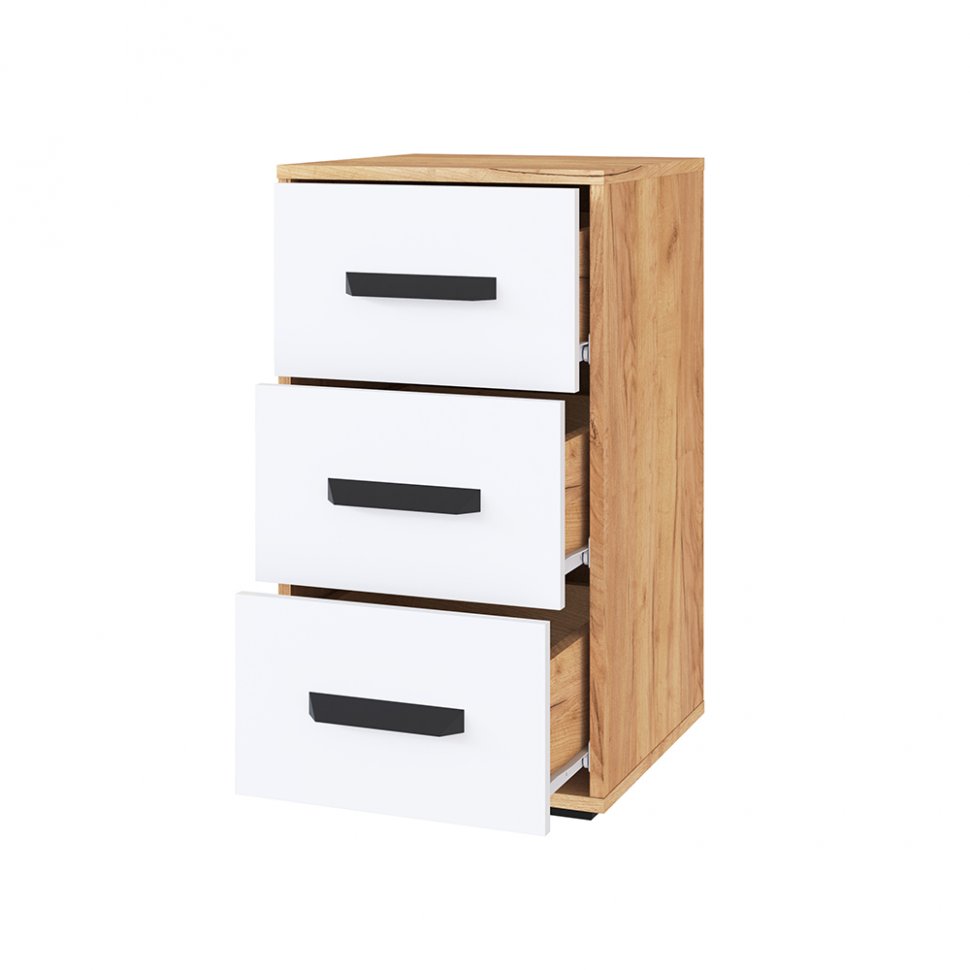 Тумба с ящиками Квартет-13 (ТЭКС) Белый