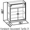 Тумба 31 Комфорт Глазов-мебель (Гаскон Пайн / Белый)
