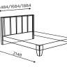 Кровать с мягкой спинкой 180х200 Моника 2.3 Алисия