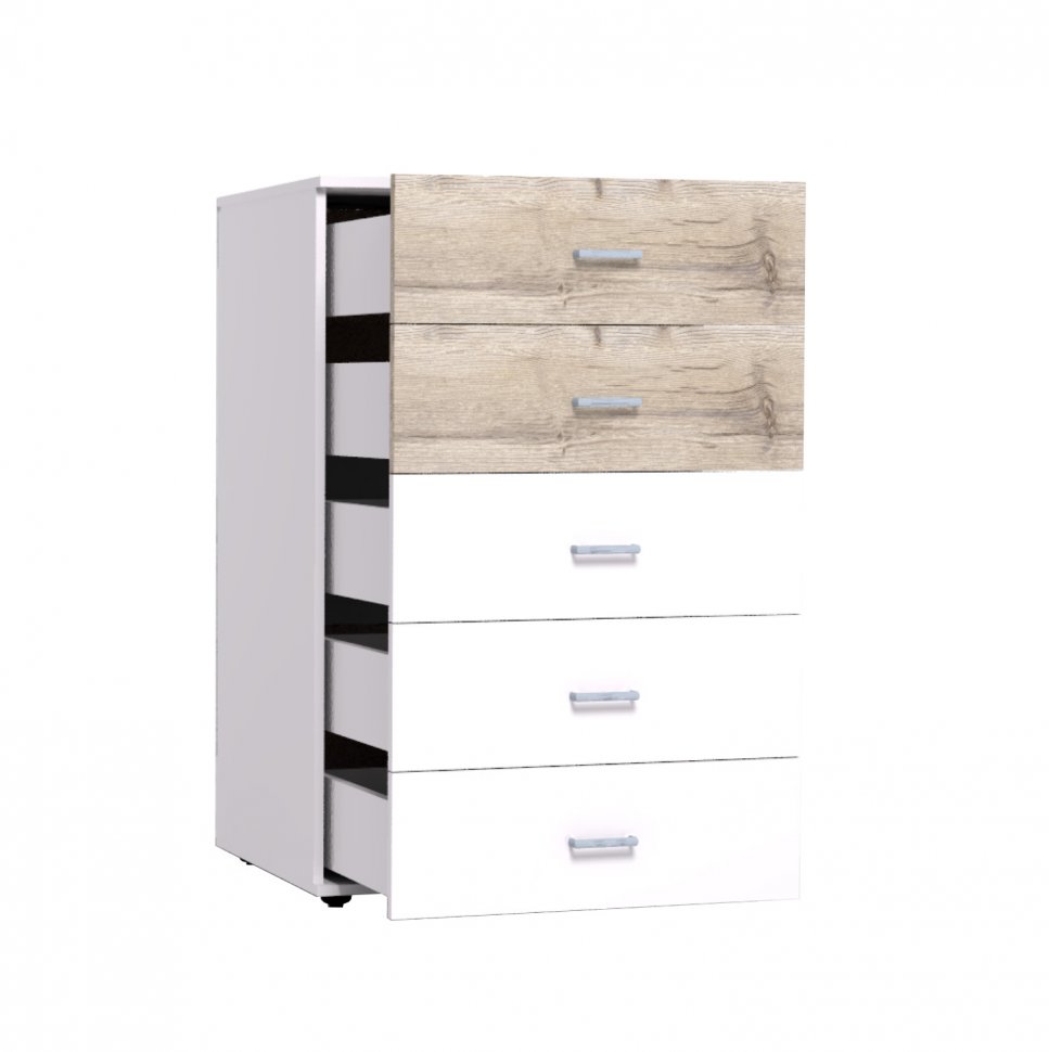 Комод Монако 45 (Глазов) Белый / Гаскон Пайн