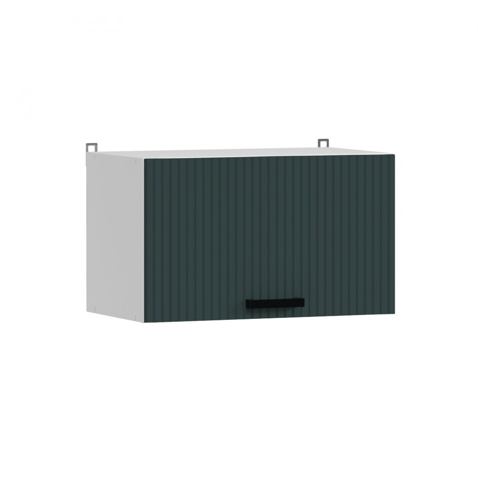 Кухня Аленушка 1м с 3 ящ Лотос Изумруд,скоба антрацит,сонома