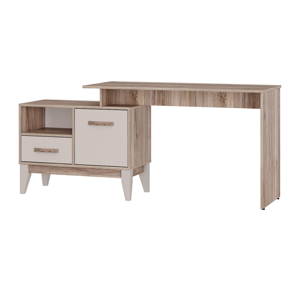 Стол письменный Скандика ПС-02 (Дуб смоки / Кашемир)