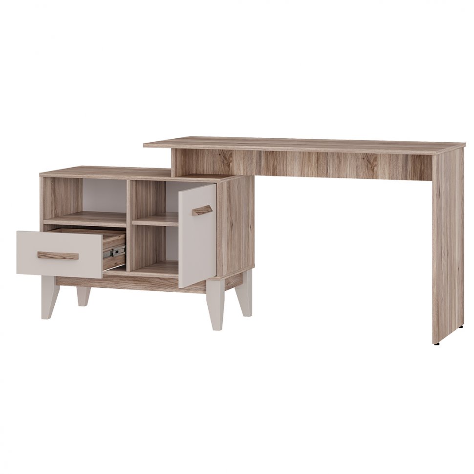 Стол письменный Скандика ПС-02 (Дуб смоки / Кашемир)