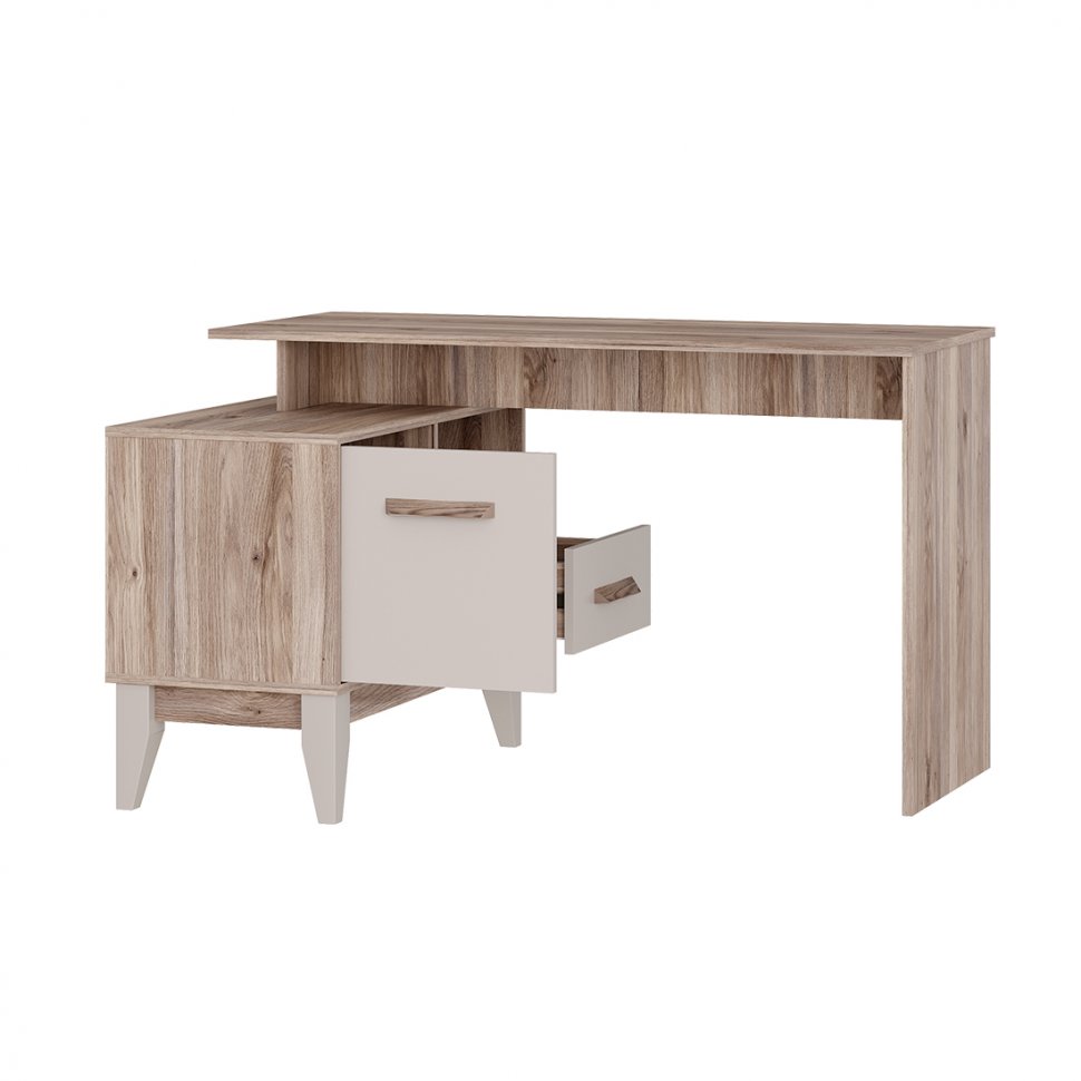 Стол письменный Скандика ПС-02 (Дуб смоки / Кашемир)