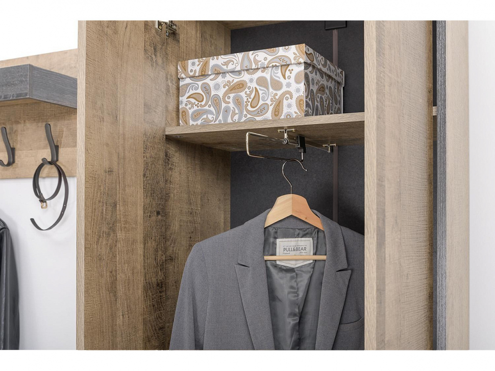 Трувор шкаф для одежды 13.328.02 Дуб Гранж Песочный/Интра