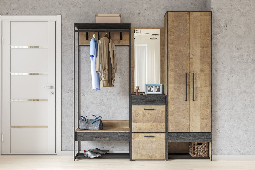 Трувор шкаф для одежды 13.328.02 Дуб Гранж Песочный/Интра