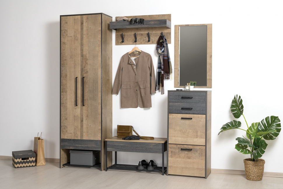 Трувор шкаф для одежды 13.328.02 Дуб Гранж Песочный/Интра