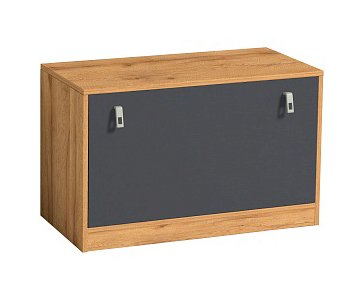 Тумба для обуви 16 Комфорт Глазов-мебель (Дуб Золотистый / Графит)