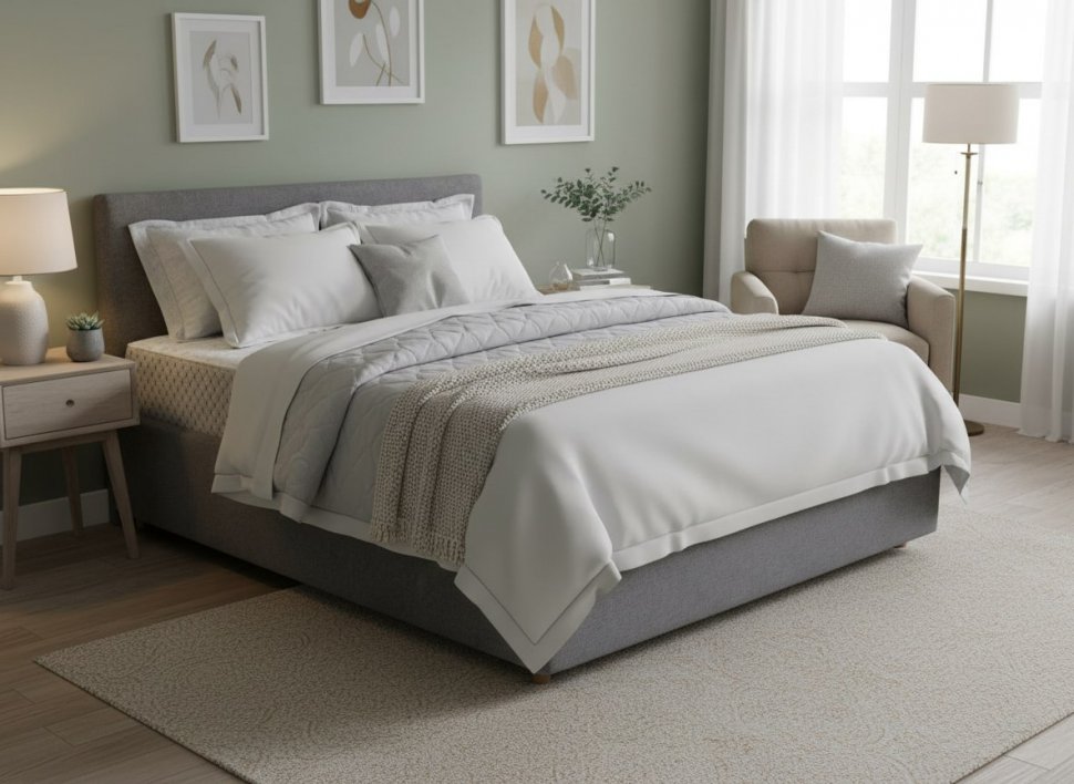 Кровать Nova 1600 с под. механизмом / серый №25