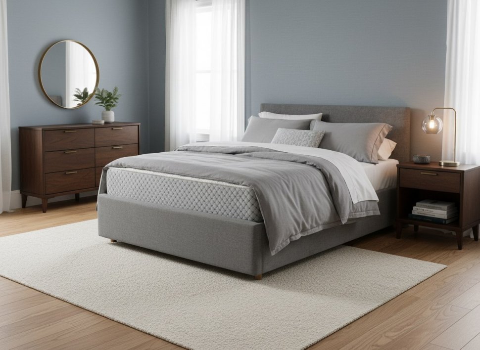 Кровать Nova 1600 с под. механизмом / серый №25