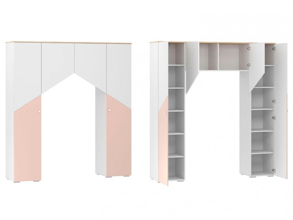 Детская Банни-3 белый/дуб сонома/бисквит