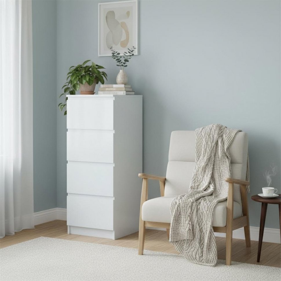 Комод Т-4Р Белый