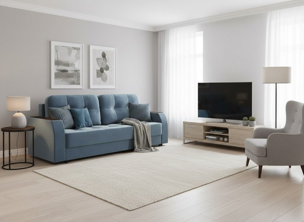 Диван Нью-Йорк 3т Модель 036 / Велюр Галакси лайт 22