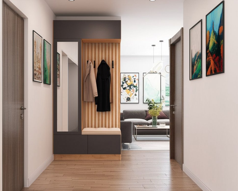 Шкаф с вешалкой Руэлла (ТЭКС) Графит серый