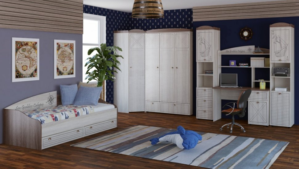 Стол письменный Калипсо Интеди ИД 01.86