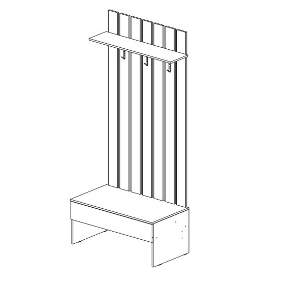 Прихожая Феникс (Северин) Комплект Белый с антресолью