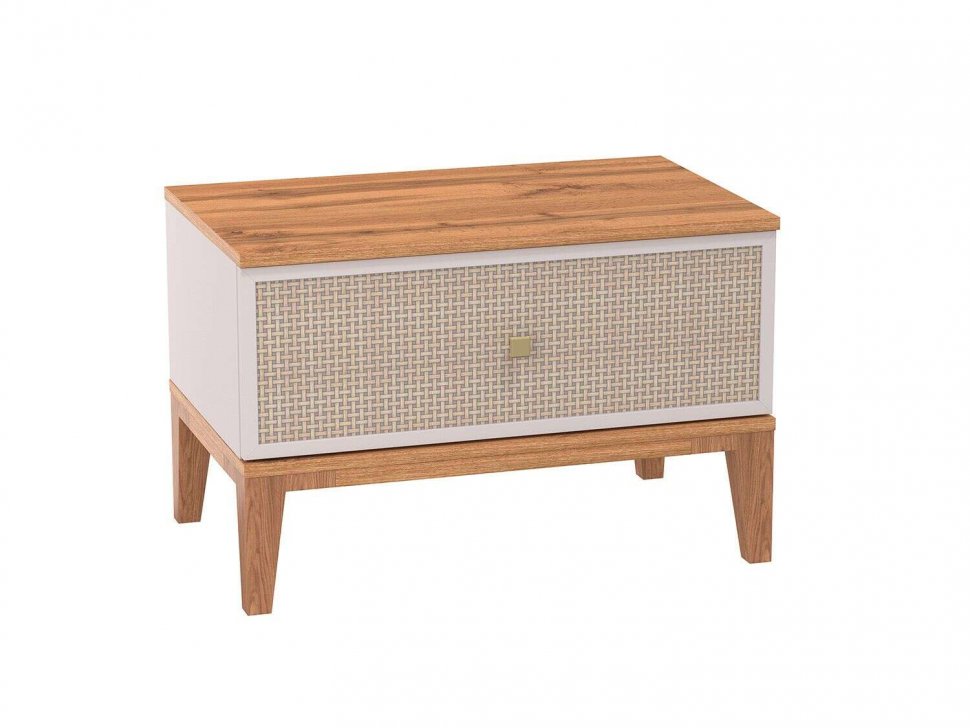 60.10 тумба прикроватная Бора Кашемир/Дуб Вотан