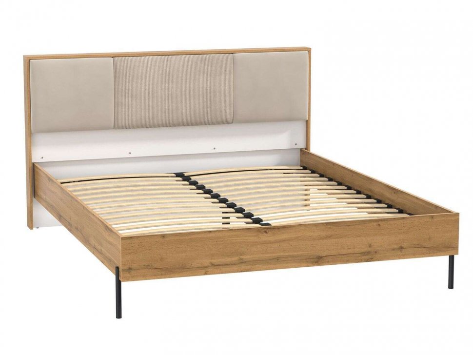 Спальня Кензо Дуб Вотан / Белый глянец снег