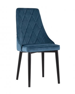Мягкий стул Версаль (Арника) Велюр пыльно-синий