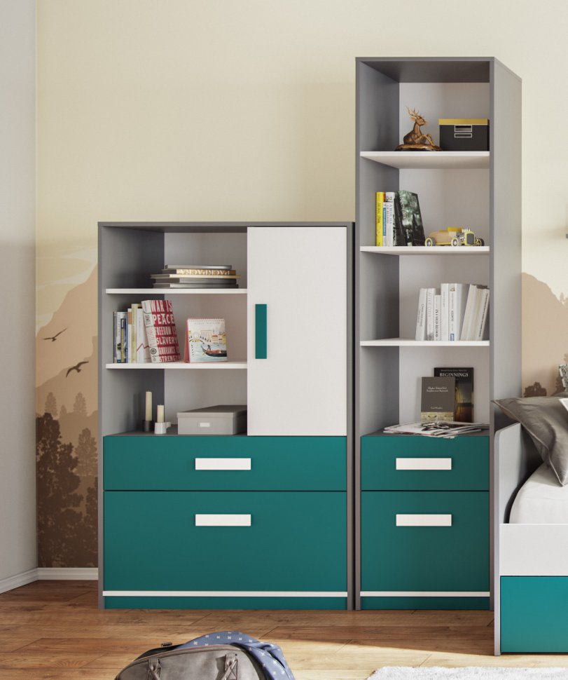 Шкаф-пенал КШ-1 Кэнди (Домани) Океан