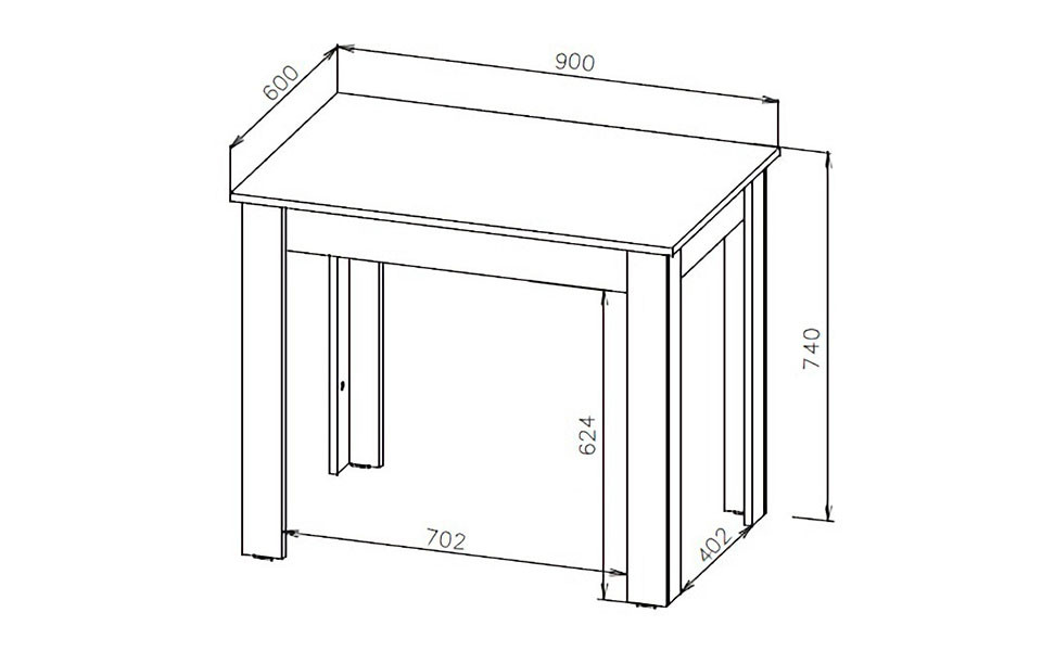 Стол обеденный СО 1, Дуб Золотой