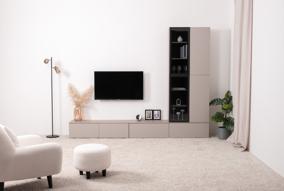 Роквуд тумба под ТВ 16.54.02 Эмили Блаш / Крем