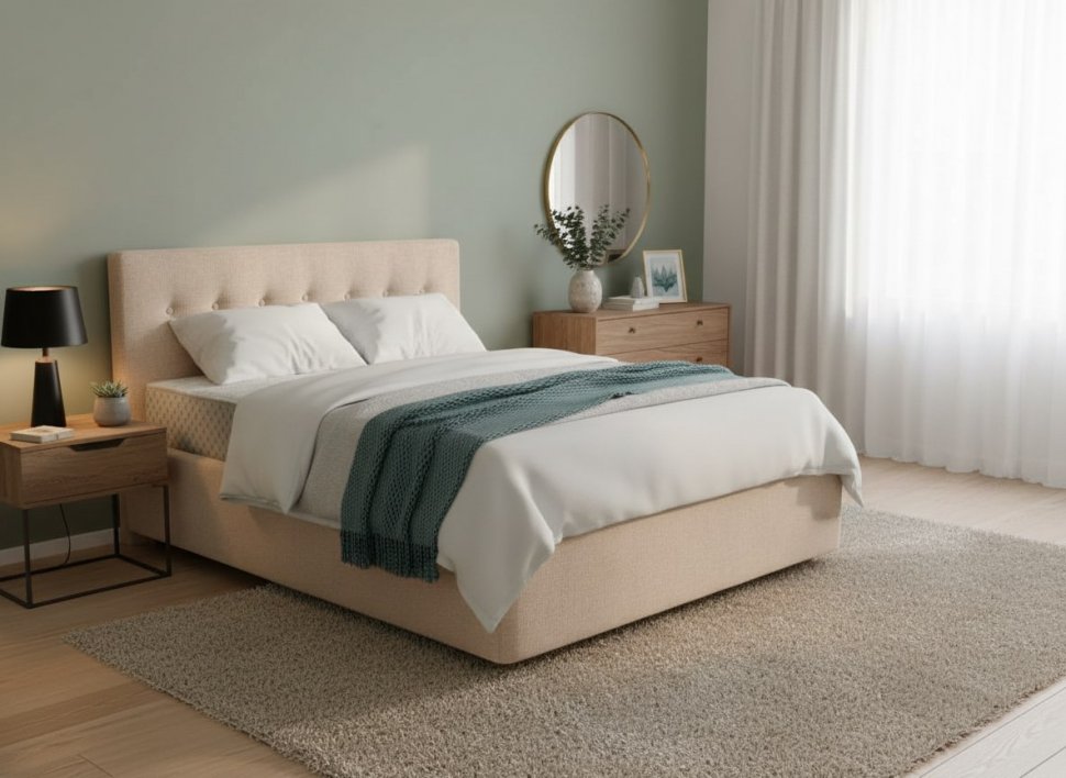 Кровать Nova 1400 с под. механизмом / бежевый №4