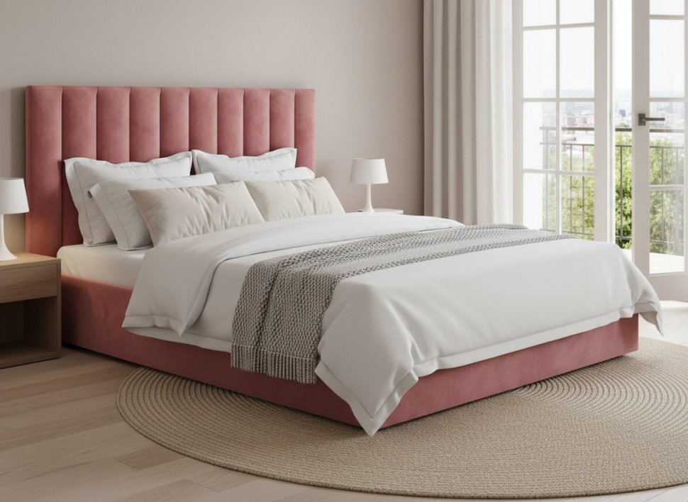 Кровать Ingrid 1800 модель 312 Ультра коралл