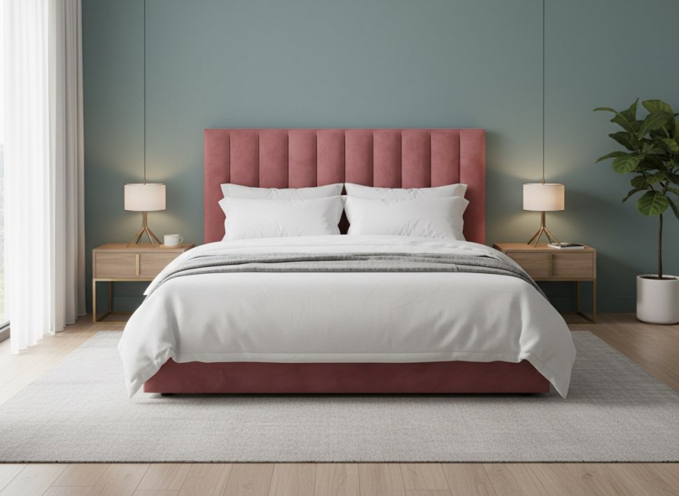 Кровать Ingrid 1800 модель 312 Ультра коралл