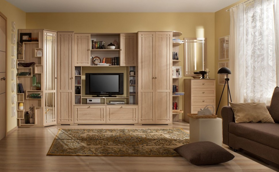 Стенка Глазов-мебель Sherlock 2 (Дуб Сонома)