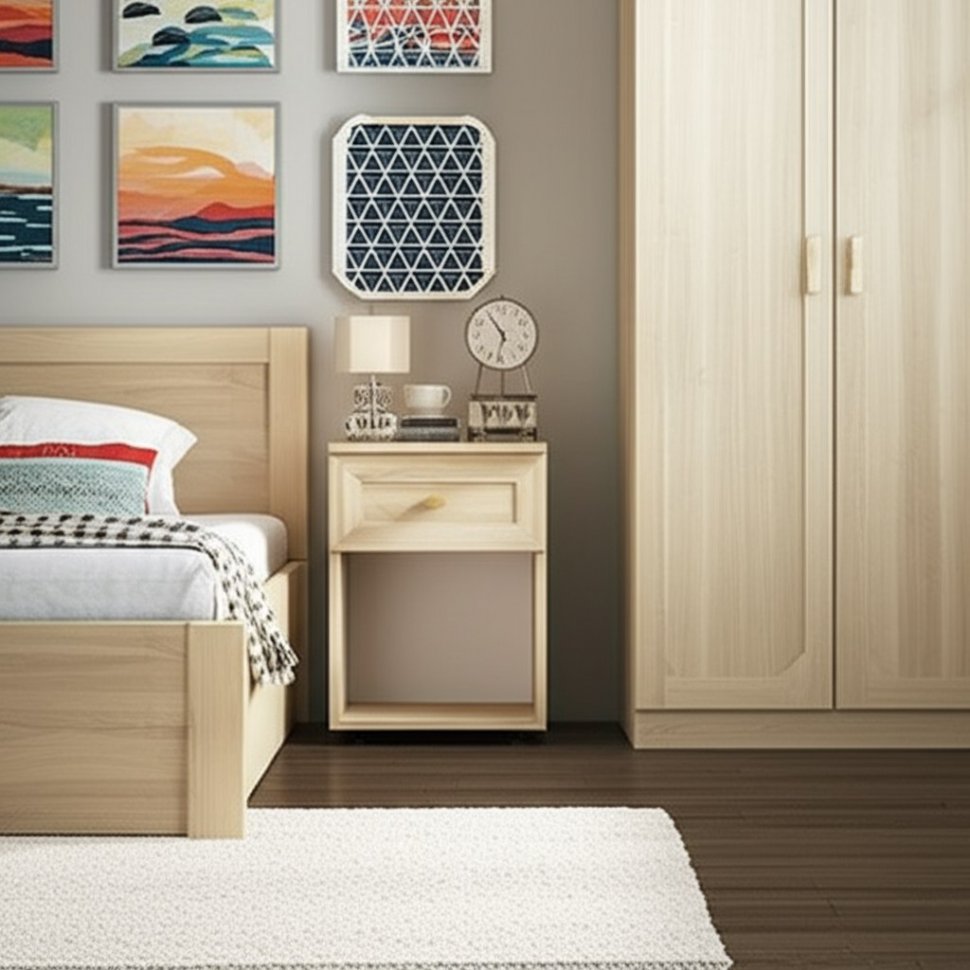 Глазов-мебель Sherlock64 Тумба прикроватная (Сонома)