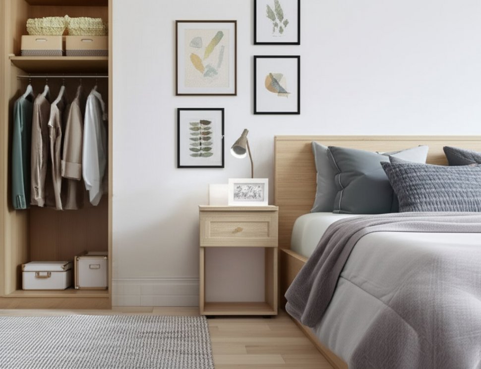 Глазов-мебель Sherlock64 Тумба прикроватная (Сонома)