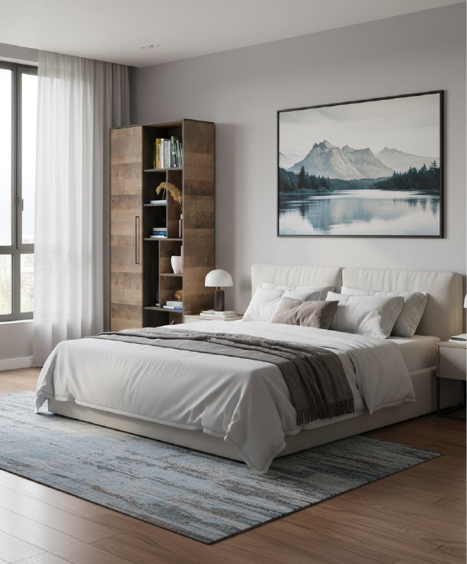 Трувор шкаф-стеллаж 13.206 Дуб Гранж Песочный/Интра