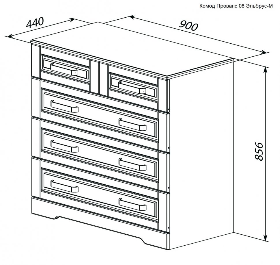 Комод Прованс 08 (11) Эльбрус-М